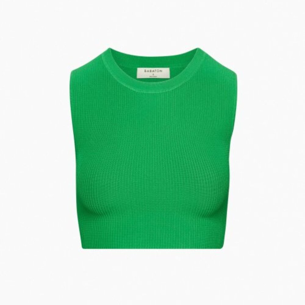Aritzia Babaton Sculpt Knit Muscle Cropped Tank